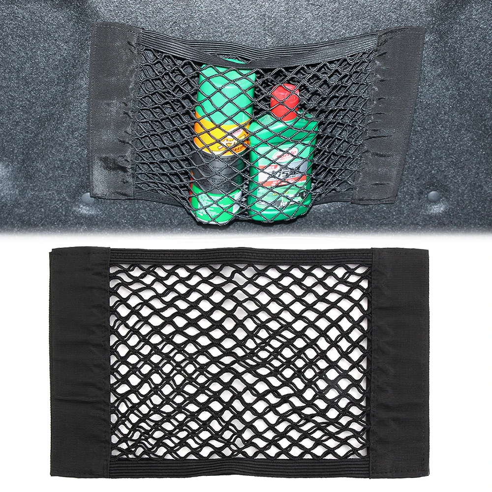 

40*25cm Car Side Rear Trunk Storage Net Pocket Bag For Ford Focus 2 3 4 Kuga Fiesta Ecosport Edge Mondeo