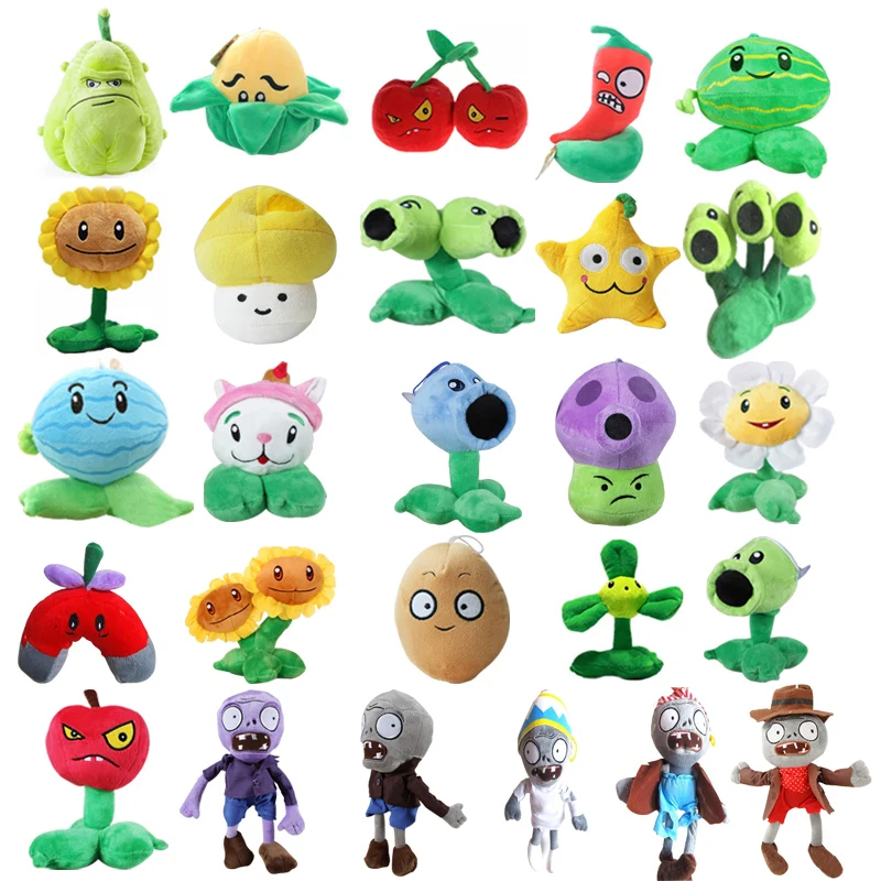 26 стилей с изображением героев Plants vs Zombies Растения против Зомби Плюшевые игрушки