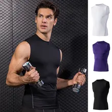 Мужской Быстросохнущий жилет без рукавов для коррекции фигуры для похудения EDF88