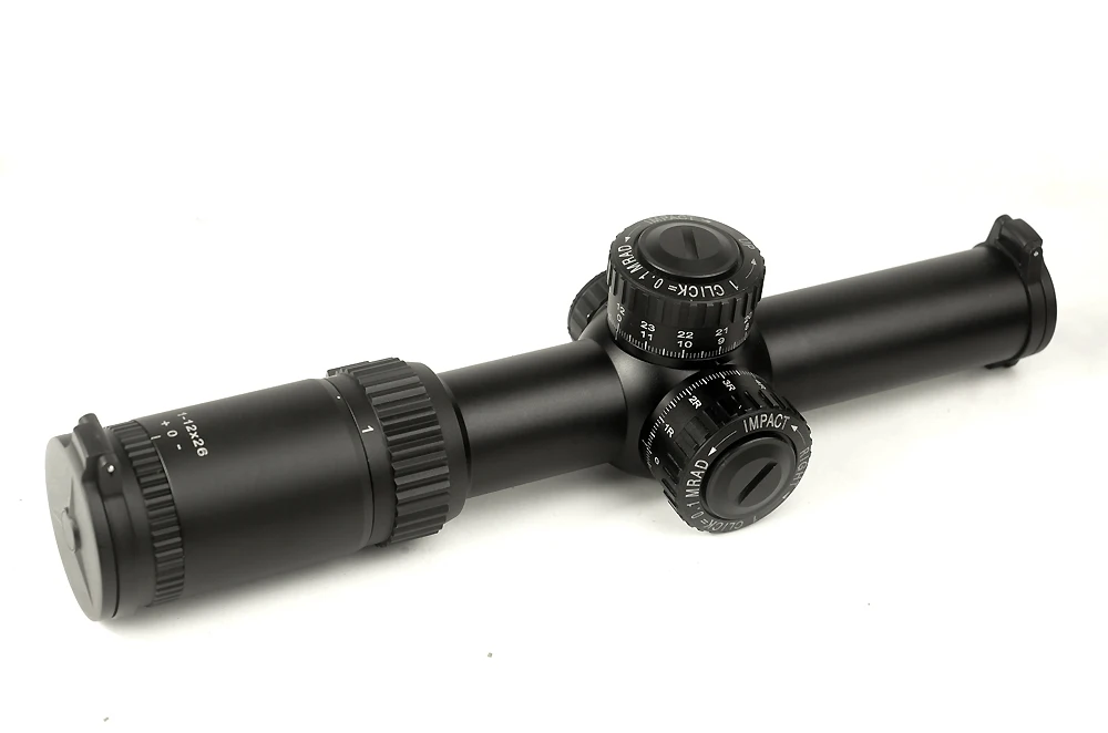 SKWoptics 1-12x26 винтовки прицелы с 34 мм ЧПУ цельное крепление кольца военный тактический прицел ударопрочный оптические прицелы Охота