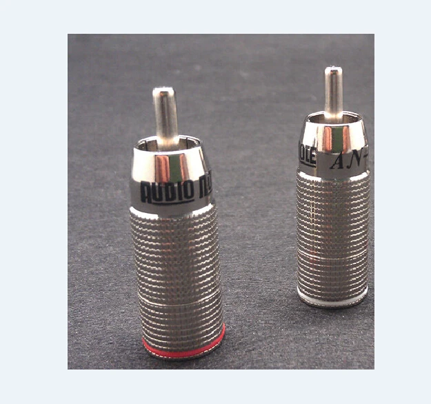 

Free shipping Audio Note AN-P RCA plug for DIY audio note RCA cable 4pieces / lot