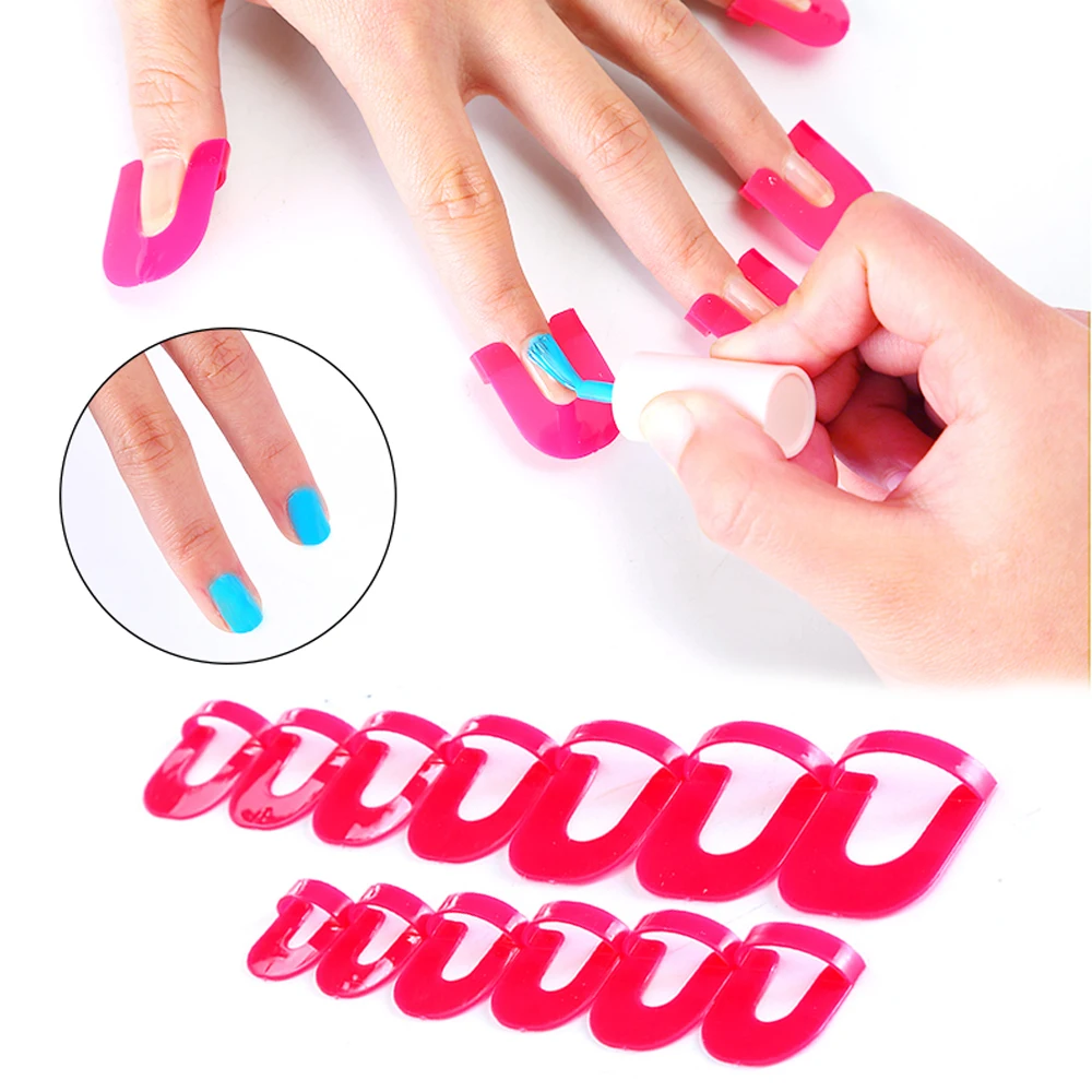 26pcs Manicure Tool Nail Gel Model Clip Nail Polish Glue Overflow