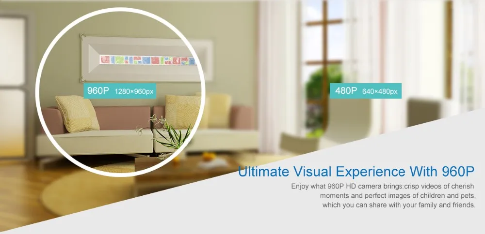 ANNKE HD Беспроводная ip-камера, Wifi, 960 P, смарт, IR-Cut, ночное видение, P2P, детский монитор, наблюдение, Onvif, сеть видеонаблюдения, камера безопасности