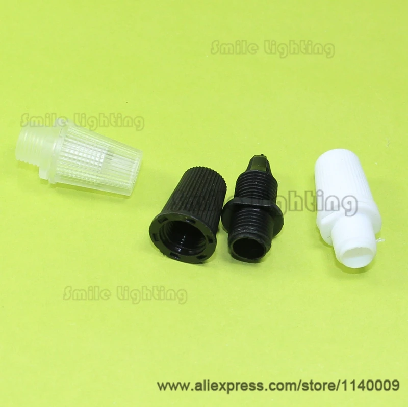 1000pcs Plastic Cable Grip Strain Reliefs Lighting Cord Wire Clamps