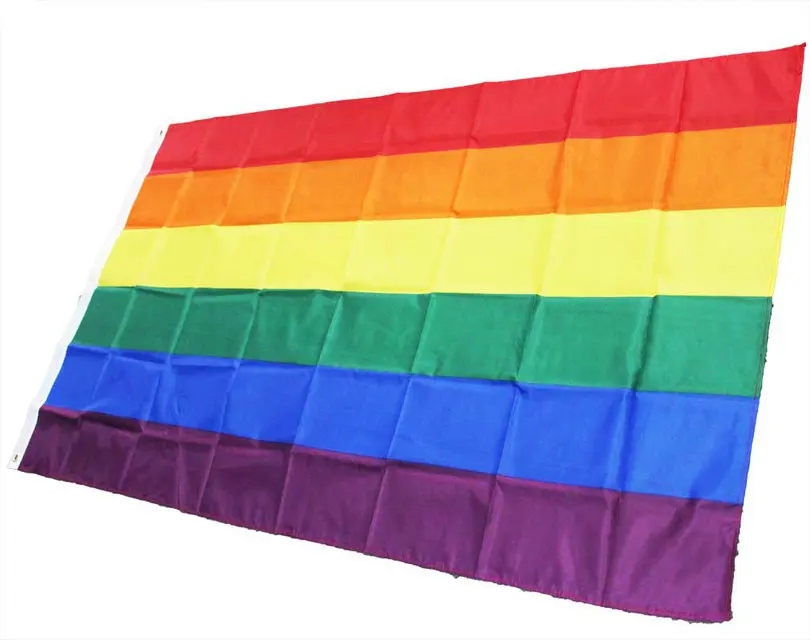 Гомосексуалистский Радужный Флаг полиэстер Стандартный флаг Прайд флаги мира гей в полоску для мужчин и женщин парад