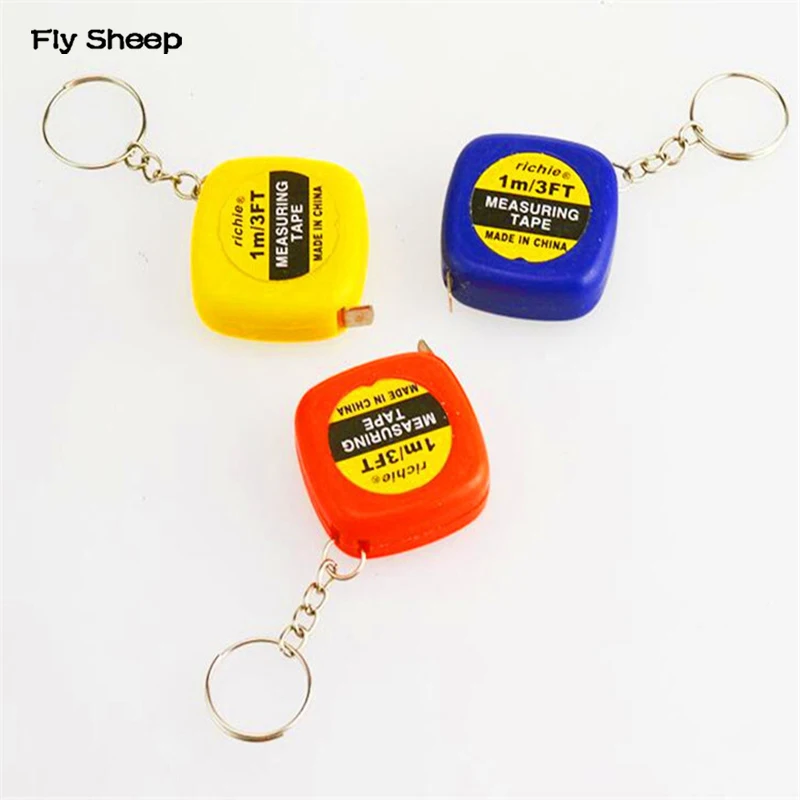 Creative family using 1 meter Mini Tape Measuring Keychains Portable