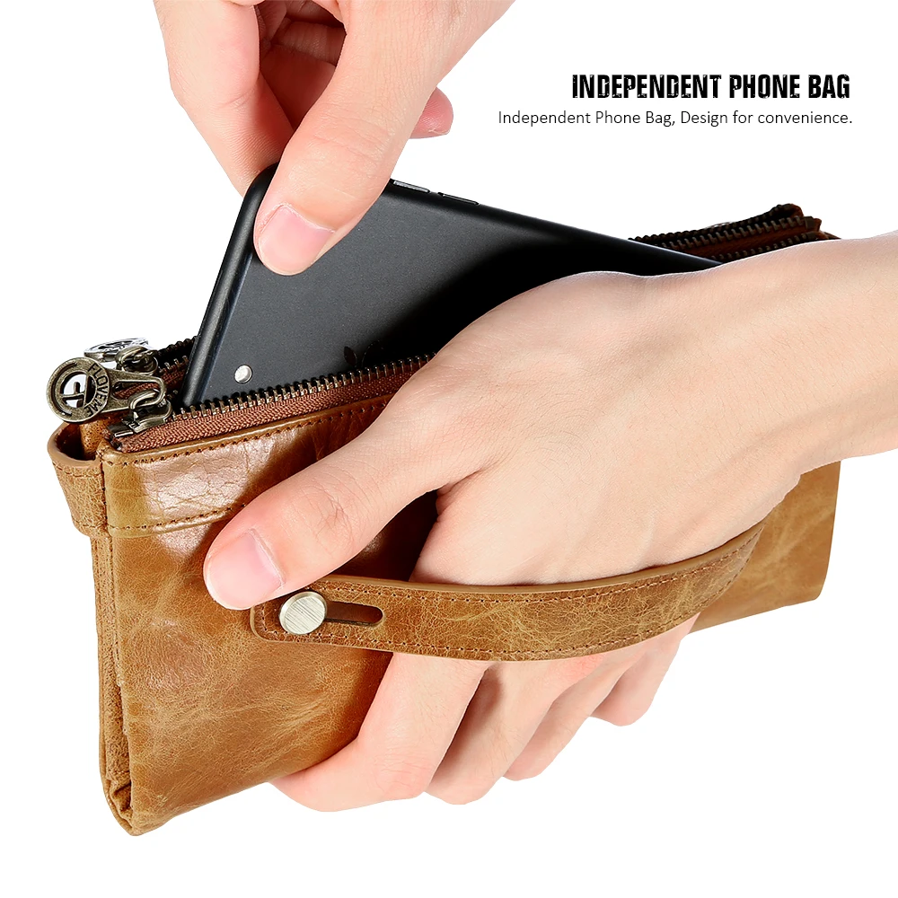  FLOVEME Echtes Leder-mappen-kasten Für iPhone 6 6 s Plus 7 7 Plus Tasche 55 zoll Universal Moblie T