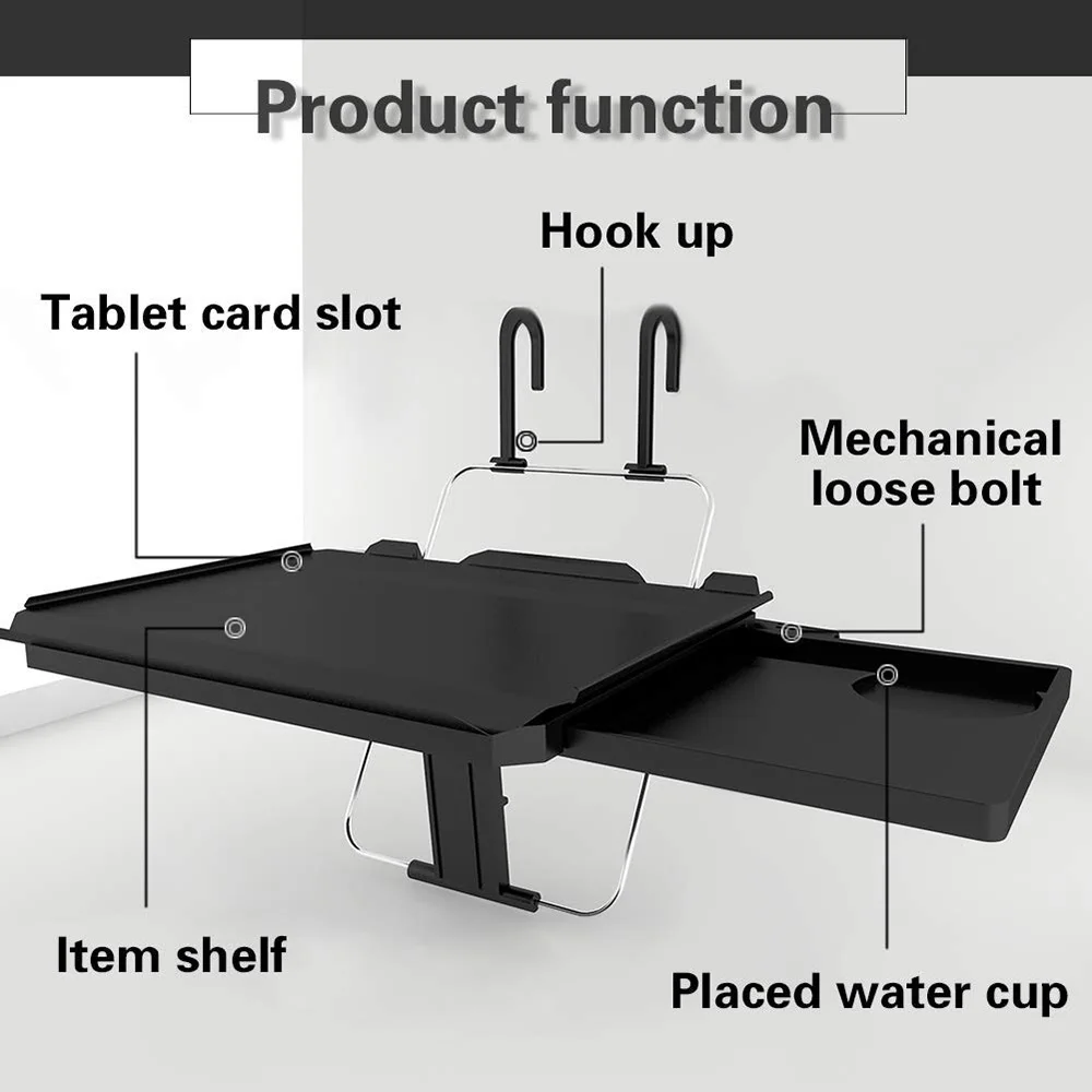 Хит-Многофункциональные автомобильные складные подставки для ноутбука, компьютера, Нескользящие крючки, скрытый держатель для чашки, подставка для стола, дивана, кровати, ноутбука для чтения