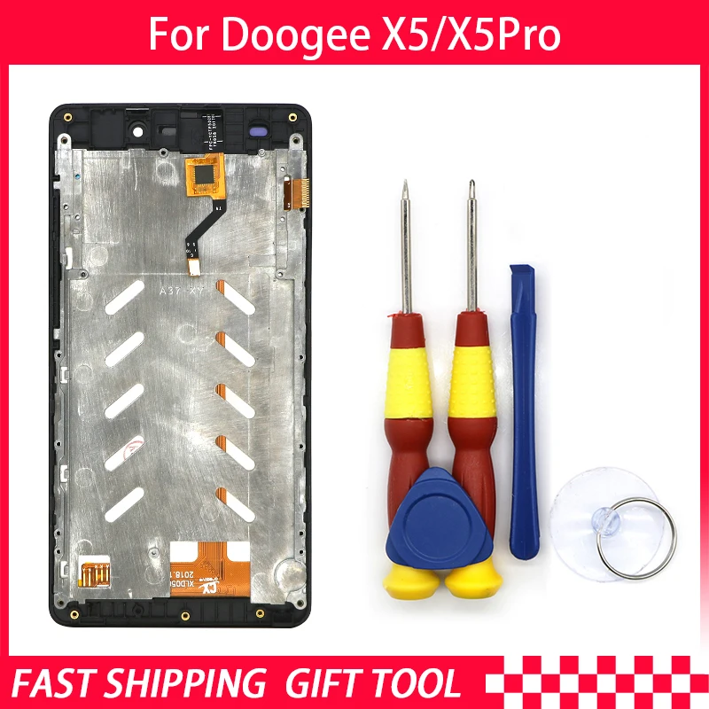

Touch Screen LCD Screen LCD Display For Doogee X5/X5pro Digitizer Assembly With Frame Replacement Parts+Repair Tool