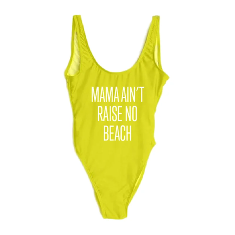 custom text bathing suits