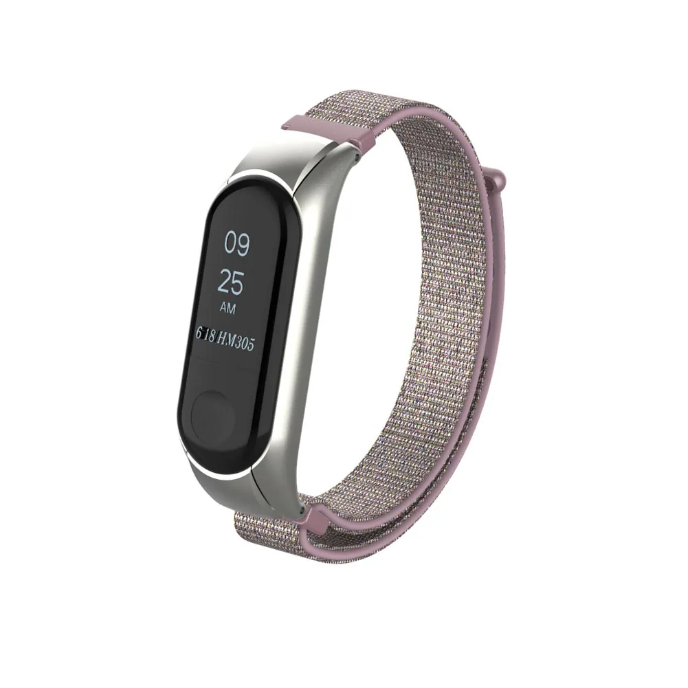 5 Металлический нейлоновый браслет напульсники ремешок Замена для Xiaomi Mi Band 3 8899 - Цвет: 5