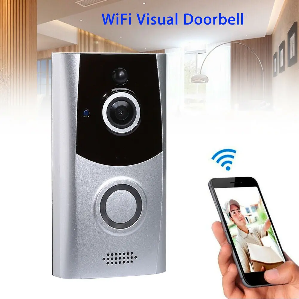 

720P WiFi Wireless Doorbell Visual Security Intercom Camera Record Phone Bell M11