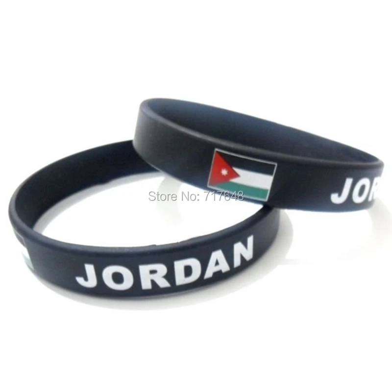 300pcs flag Jordan wristband silicone bracelets free shipping by FEDEX