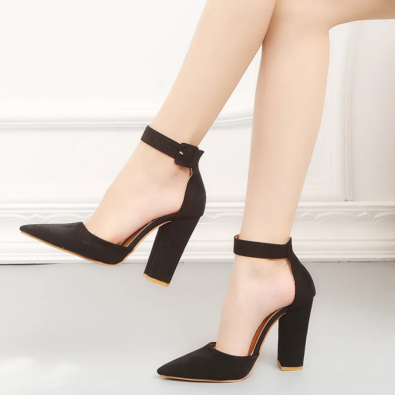 

New classic Women Shoes Sexy Pointed Toe Pumps Womens red and black Ladies Shoes High Heels Wedding shoes