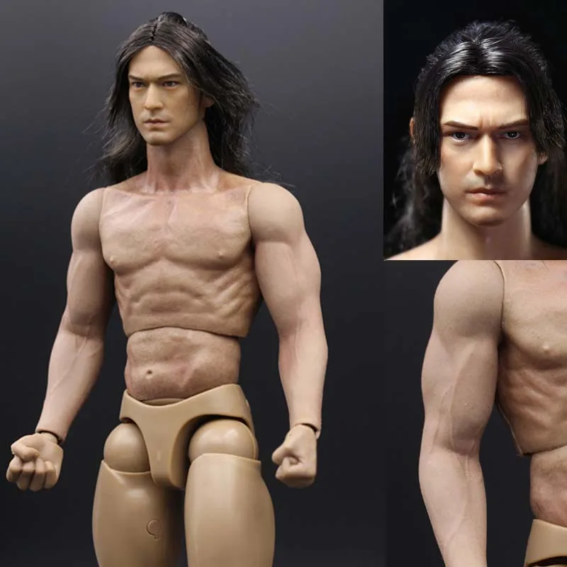 1//6 Takeshi Kaneshiro Head Sculpt Head Carving For 12/" Action Figure Model Body