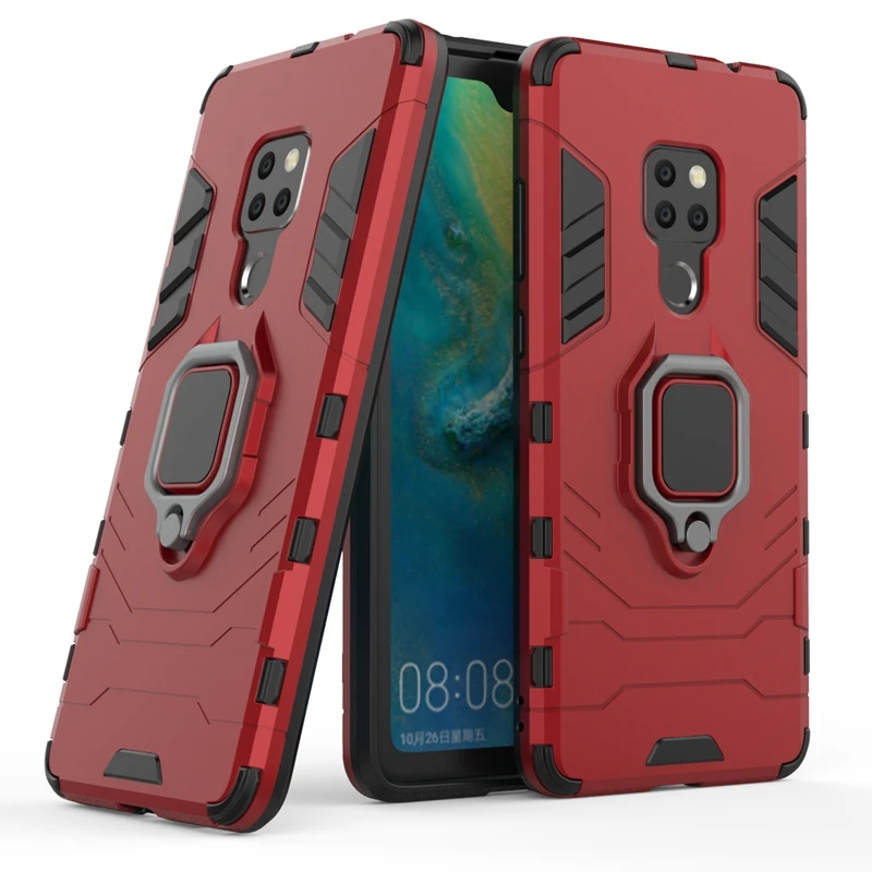 Finger Ring Armor Shockproof Cover For Huawei mate10 mate20 pro lite Hard PC Case honor 7a 8x note10 v10 nova3 y92019 | Мобильные
