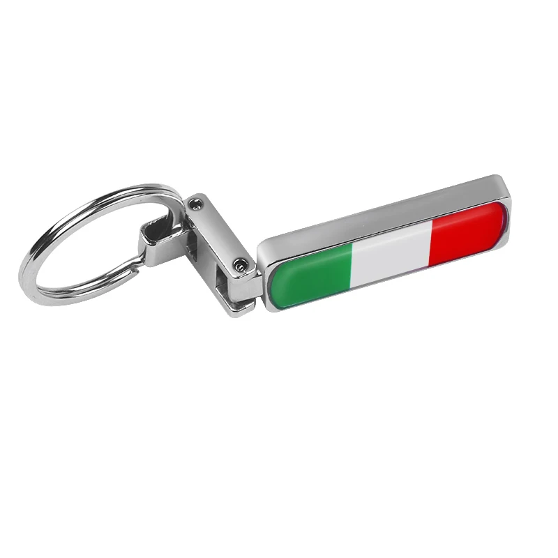 Для Ferrari Fiat Piaggio Vespa Ford Alfa Romeo автомобильный Стайлинг Италия брелок для ключей «Флаг» Женская цепочка для ключей бумажник кулон аксессуары