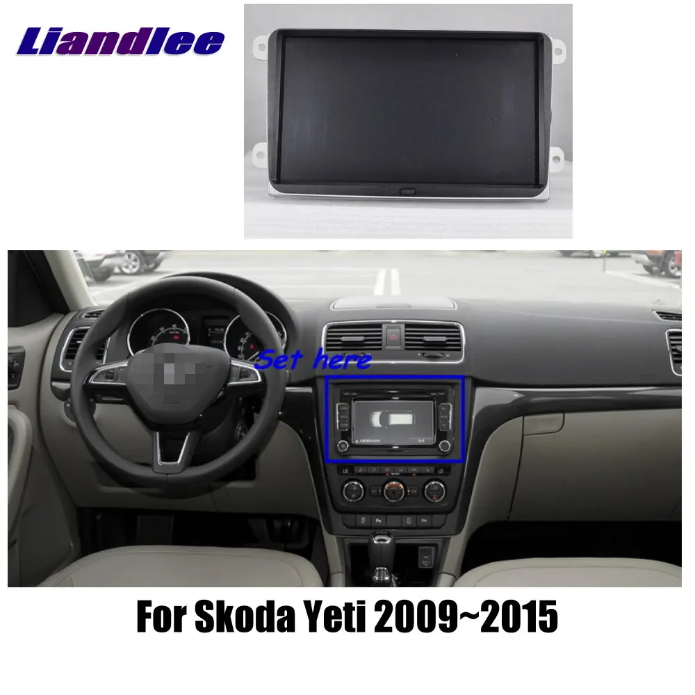 Liandlee для Skoda Yeti 2009~ автомобильный радиоприемник для Android плеер с gps-навигатором карты HD сенсорный экран ТВ Мультимедиа без CD DVD