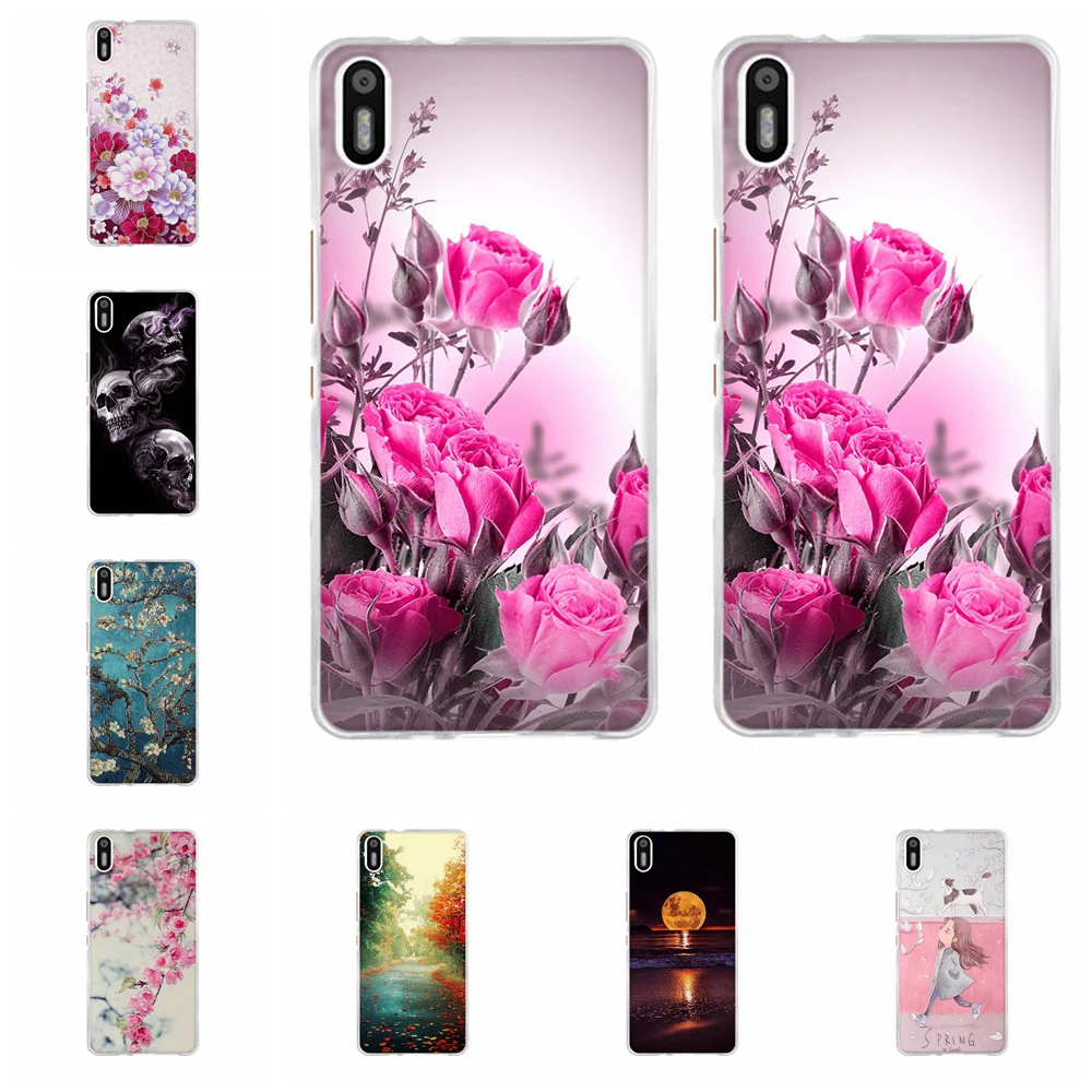 

for BQ Aquaris X5 Case Silicon scenery 3D Painting Soft TPU Back Cover for BQ X5 Protect Phone Cases Shell