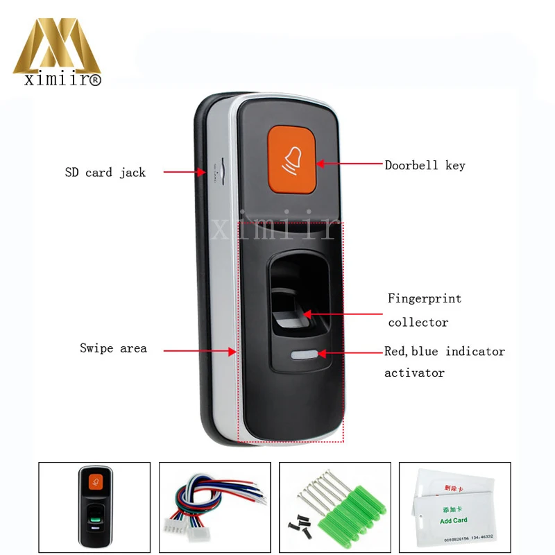 Бесплатная доставка хорошее управление доступом к одной двери автономный X660 Wiegand 26bit отпечатков пальцев