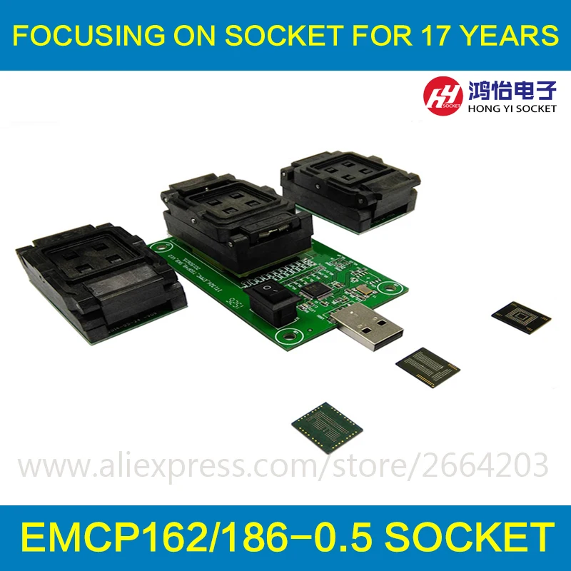 EMMC153 169 EMCP162 186 EMCP221 серии чип программист гнездо тестер-ридер USB порт восстановления данных электронного DIY телефон инструмент EMMC153 169 EMCP162 186 EMCP221 серии чип программист гнездо тестер-ридер USB порт восстановления данных электронного DIY телефон инструмент