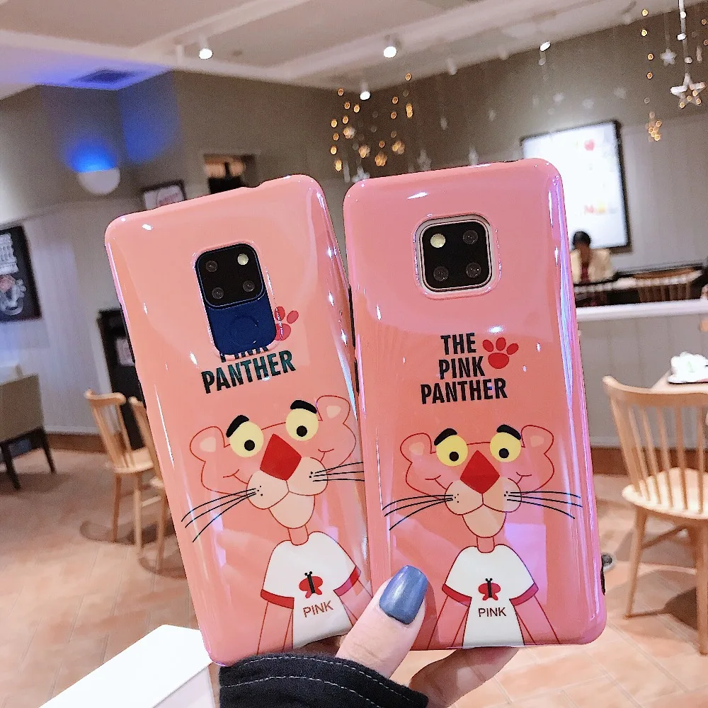Cartoon Pink Panther Phone Case For Huawei Mate 20 Pro Mate 20x Mate