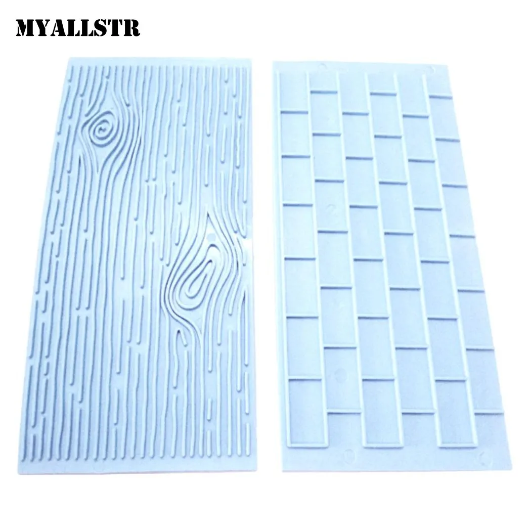 2018 cooking tools Cake Embosser Mold Tree Bark Stone Flower Fondant