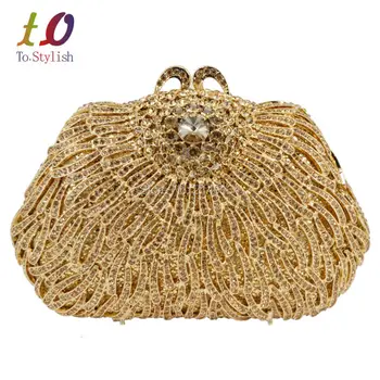 

Gold Luxury Party Bag Crystal Evening Prom purse Candy Lovely Bling Ladies Soiree Banquet Clutch Bag for Women Wedding Bag 88585