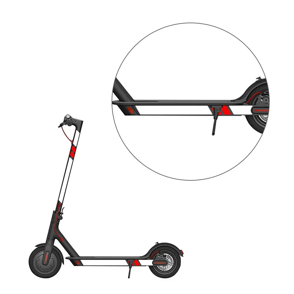Запчасти для электрического скутера, высококачественные светоотражающие Стильные наклейки для Xiaomi Mijia M365, аксессуары для электрического скутера, скейтборда - Цвет: A body sticker