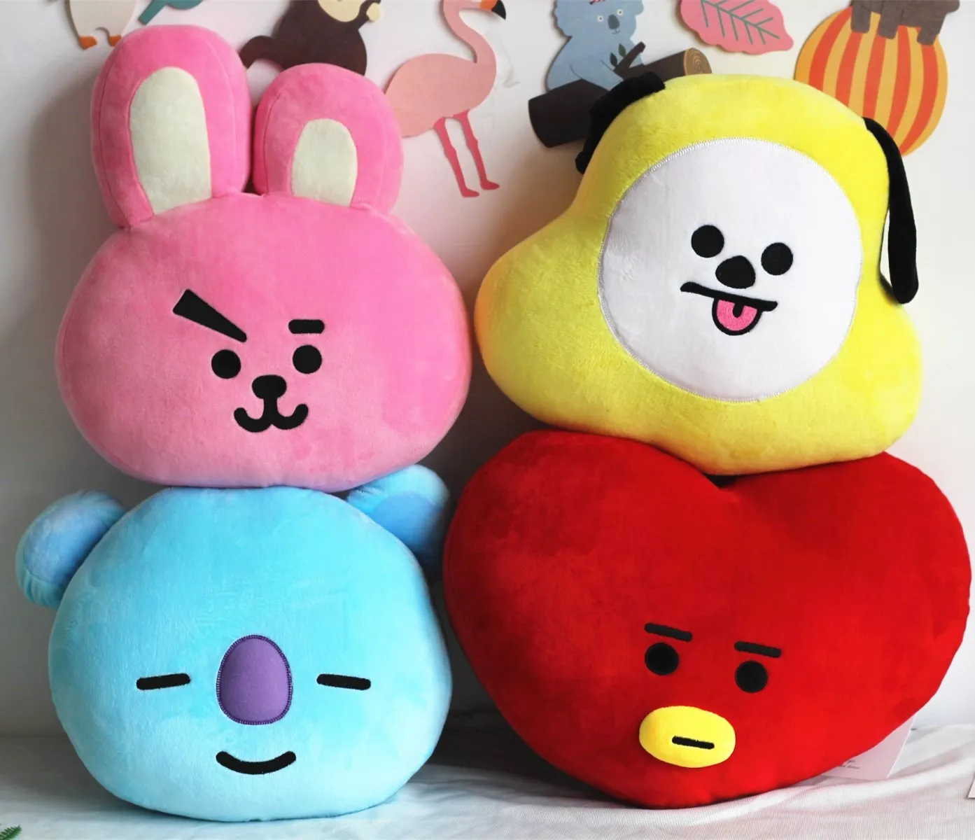 

35/50cm Bangtan Boys BT21 Soft Plush Pillow Cushion Tata Chimmy Shooky Koya Funny Christmas Magic Gifts For Kids Baby's Toy