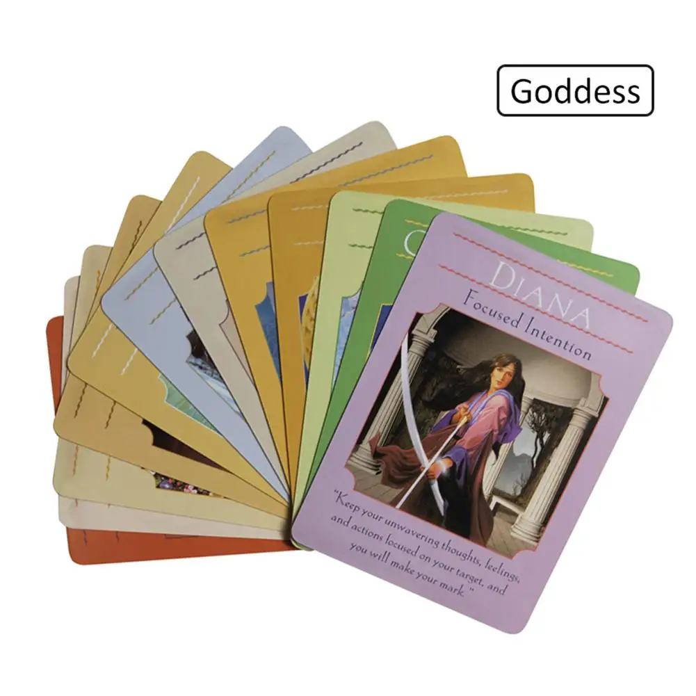 Знания Oracle карты 52 карты Руководство Английский таинственный Фортуна Таро карты игра для семьи детей девочек - Цвет: C