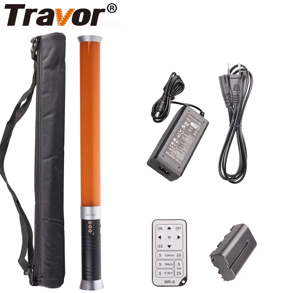 

Travor Portable Handheld photography light Tube Video Light Dimmable 3200k 5500k for studio photo Photographic Lighting