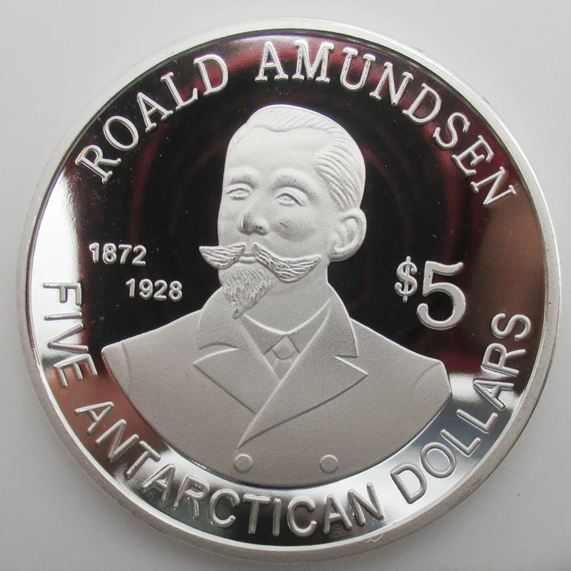 Серебряные медали Roald Antarctica памятная монета металлическая монета|coin souvenir|coin