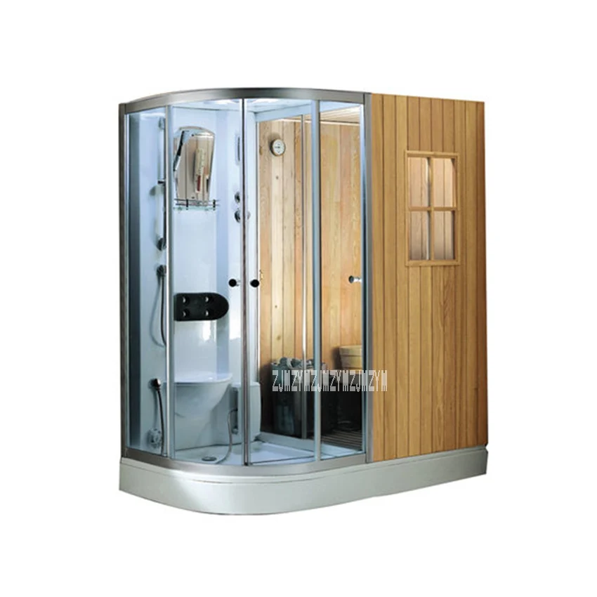 BY-7180 Household Solid Wood Steaming Room Home Bathroom Dry Wet Sauna Room High-quality Steam Sauna Shower Room 110V/220V 6KW