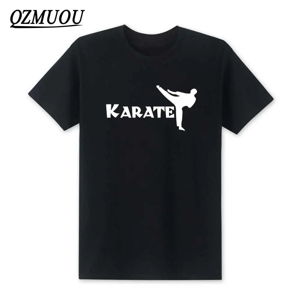 

2019 New Fashion Karate T Shirt Popular Short Sleeve Men T-shirt Kick Shotokan Kongfu t shirt O-Neck Cotton Top Tees Size XS-XXL
