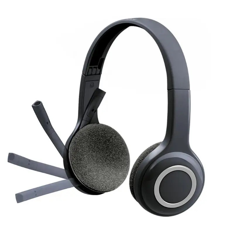 Logitech H600 2,4 ГГц Беспроводной гарнитура на голову игровая стерео наушники Портативный Складная наушники с микрофоном для ПК