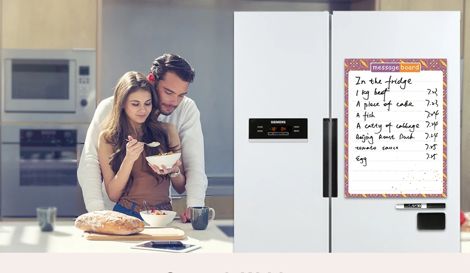 01 A4 Fridge Magnet Removable Erase Drawing Writing Planner Magnetic   Board Fridge Message Board Magnets To Do List Memo Pad Notes
