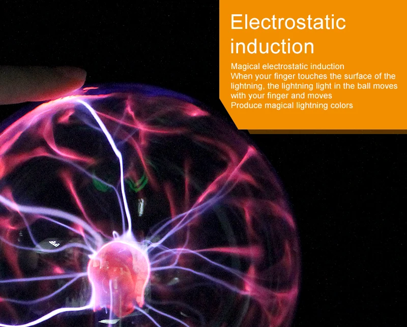 Jiaderui новинка ночник Магия Плазменный Шар ночника 3 4 5 6 "дюймов Ретро Light лава лампа Magic плазменный шар Освещение лампы