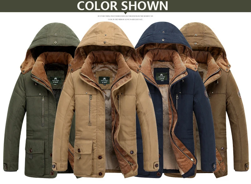 Velvet плюс бархатная зимняя куртка для мужчин брендовые теплые утепленные пальто для мужчин среднего возраста с хлопковой подкладкой элегантные деловые парки с карманами