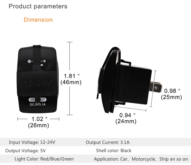 Urbanroad 12 В Dual USB Авто Зарядное устройство Мощность разъем адаптера Зарядное устройство 5 В 3.1A автомобиля Зарядное устройство для iPhone 5, 6 6 S Ipad samsung Tablet