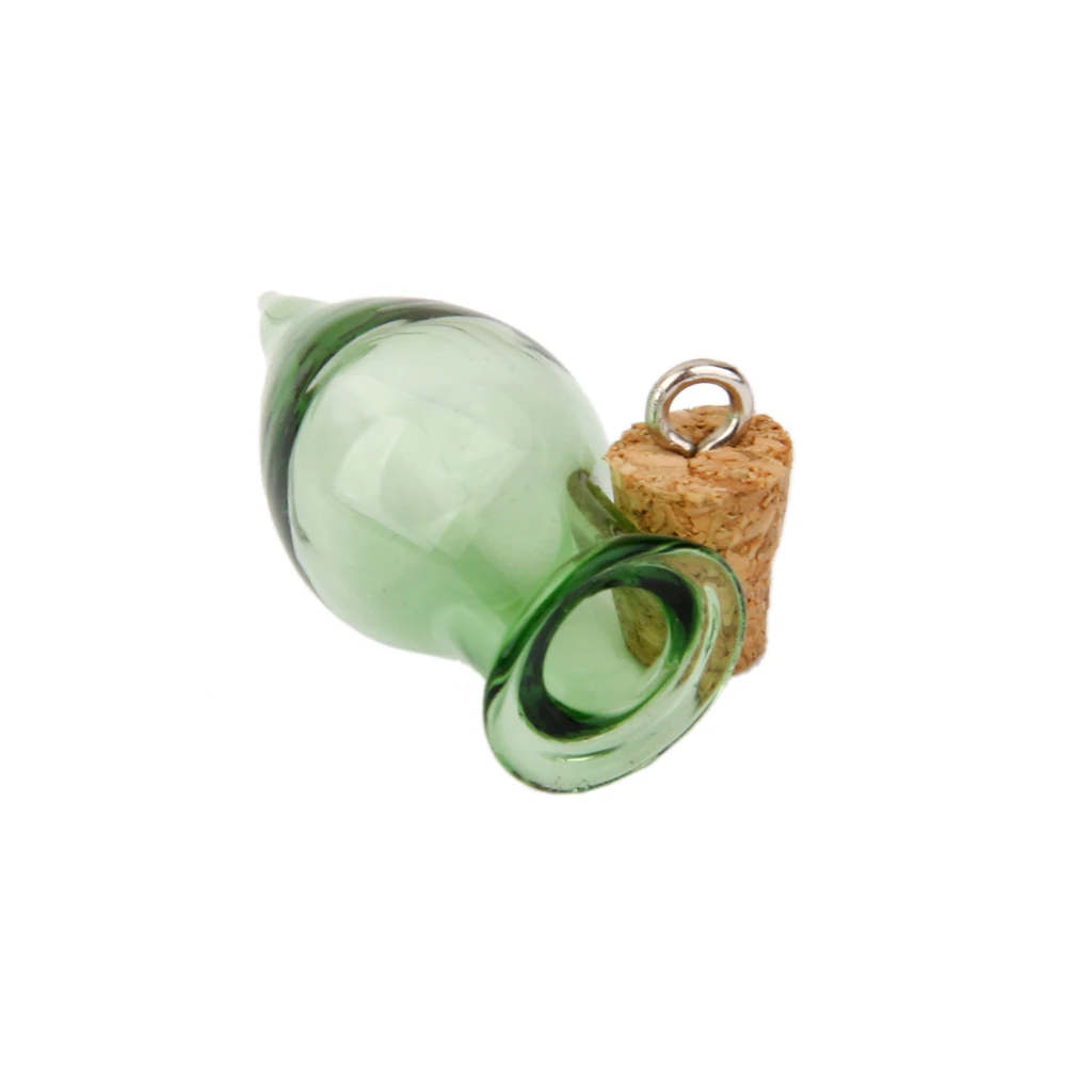 20pcs Mini Teardrop Glass Bottles Favors Souvenir Charms For Jewelry Making
