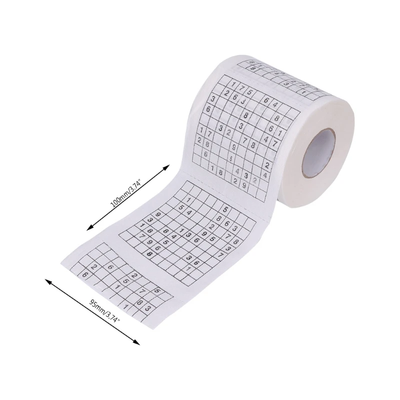 Прочная Sudoku Su мягкая бумага с рисунком Туалетная рулонная бумага хорошая игра-головоломка забавная практичная Новинка