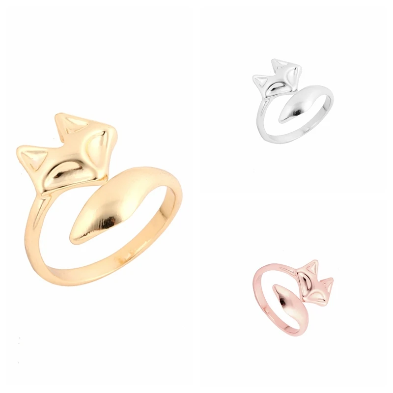 

1pc Cute Fox Ring Animal Rings Cool Rings for Women R017