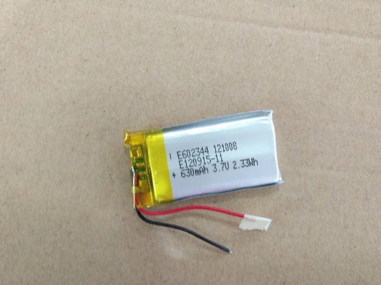 Пакет 3 7 V полимерный литиевый аккумулятор 602344 630MAH | Электроника
