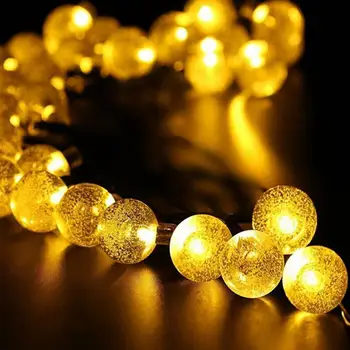 

LanLan Solar-powered Bubble String Lights Night Light Garden Home Party Bar Decoration 6.5M 30LED