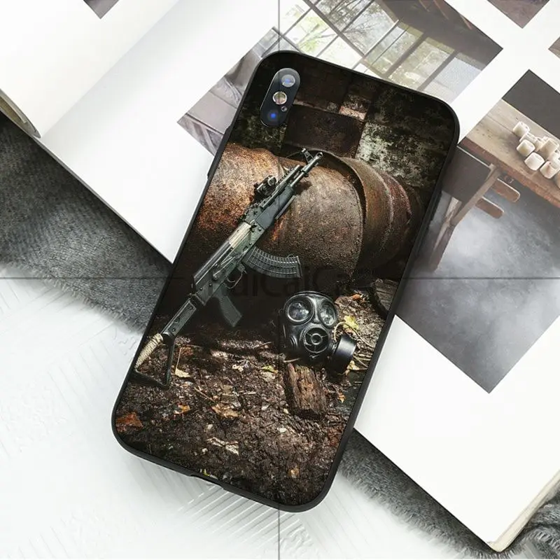 Ruicaica Game Metro 2033 черный ТПУ Мягкий силиконовый чехол для телефона iPhone 8 7 6 6S Plus 5 5S SE XR X XS MAX чехол