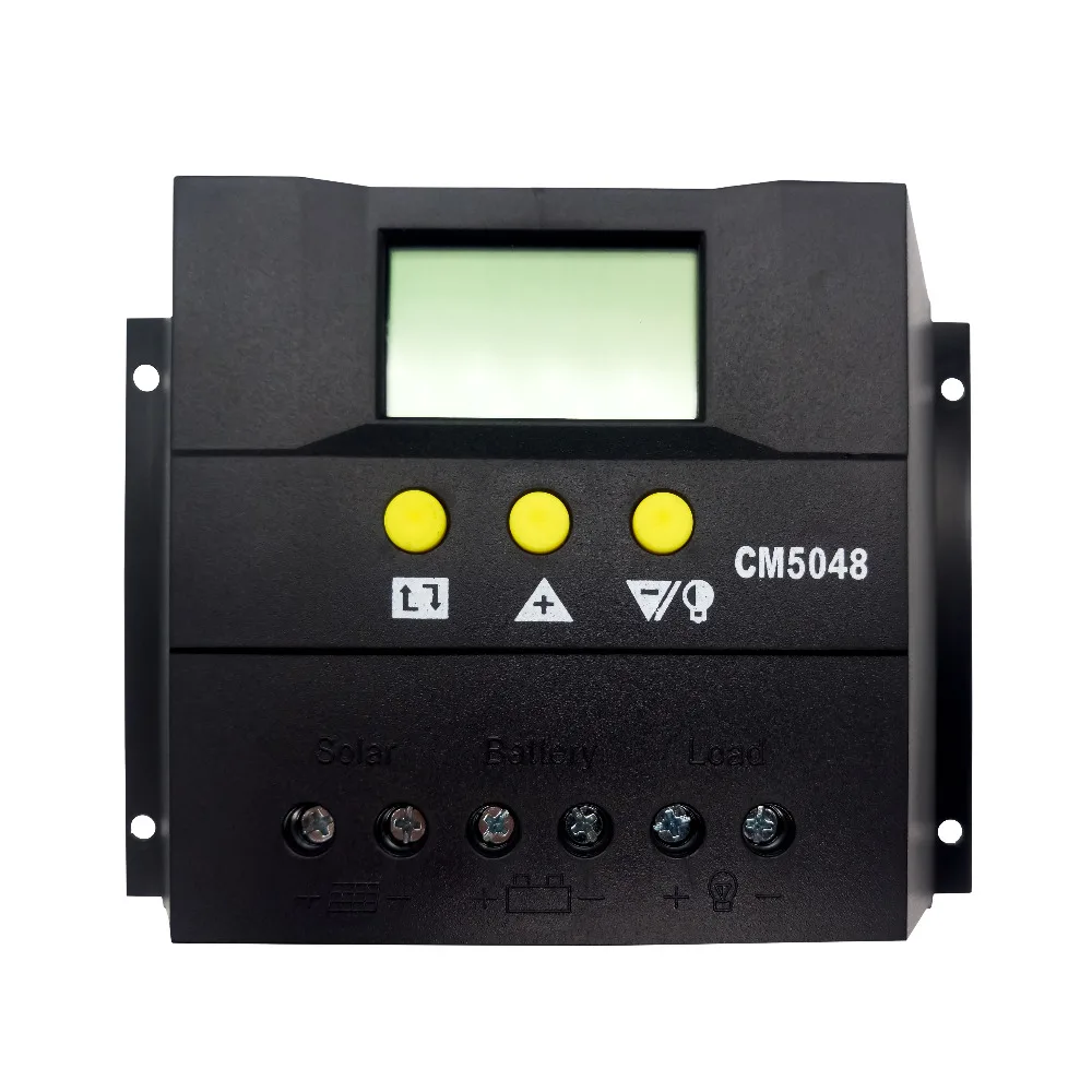

Tumo-Int 50 Amp PWM Smart Solar Controller, 48V Input with LCD Display