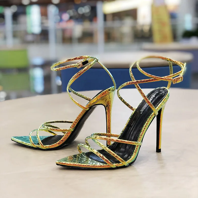 

Carole Levy 2019 New Fashion Summer Woman Shoes Thin Heels Lady Stilettos Woman Open Toe Lady Pumps Gladiator Sexy Woman Sandals