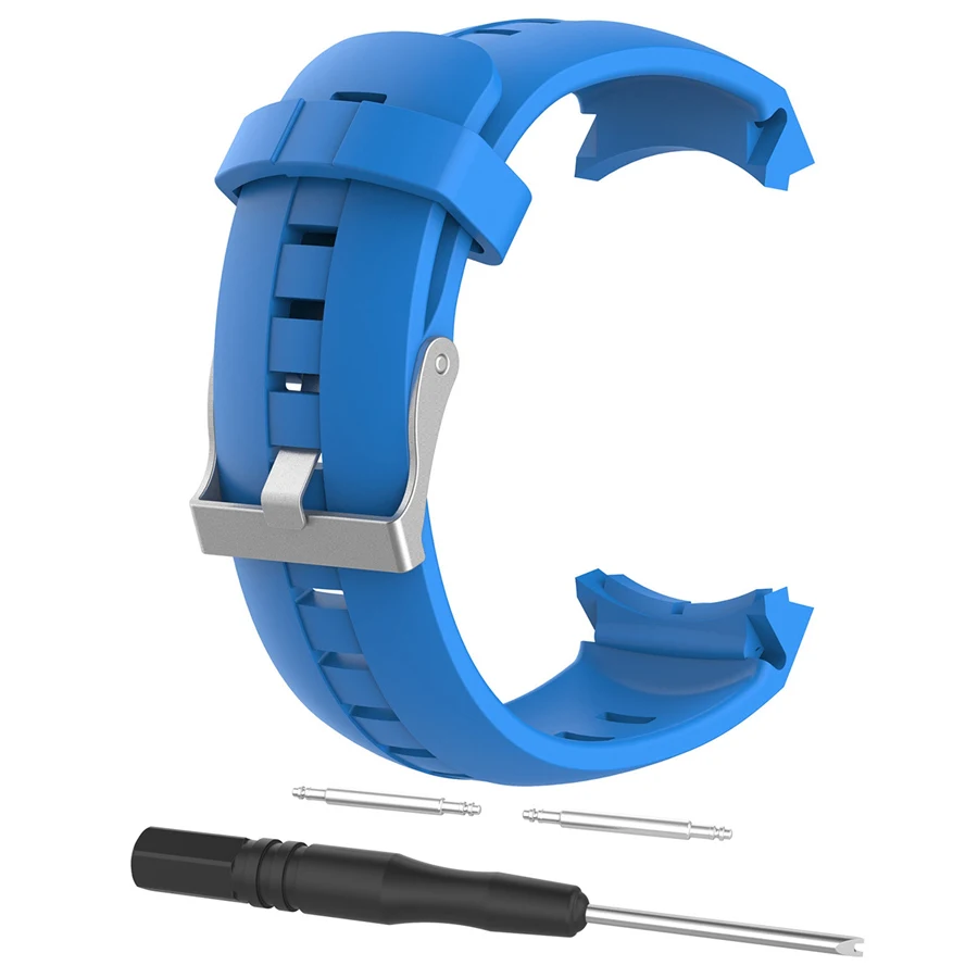 Замена Смарт-часов ремешок для часов Ремешок для Suunto Spartan спортивной серии мультиспорт gps часы силиконовый ремешок на запястье - Цвет: Синий