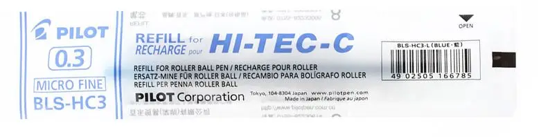 POILT BLS-HC3 Gel Pen Cartridge 0.3 MM for HI-TEC-C BLLH-20C3 Pen Refill Japan 3